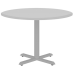 Mesa de Reunião Redonda Pé Metálico